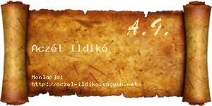 Aczél Ildikó névjegykártya